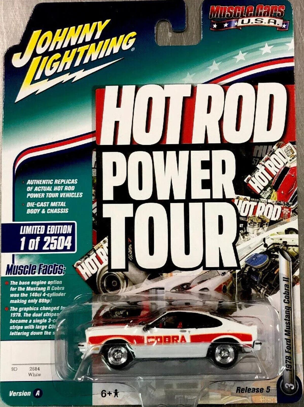 Johnny Lightning 1978 Ford Mustang Cobra II Hot Rod Power Tour