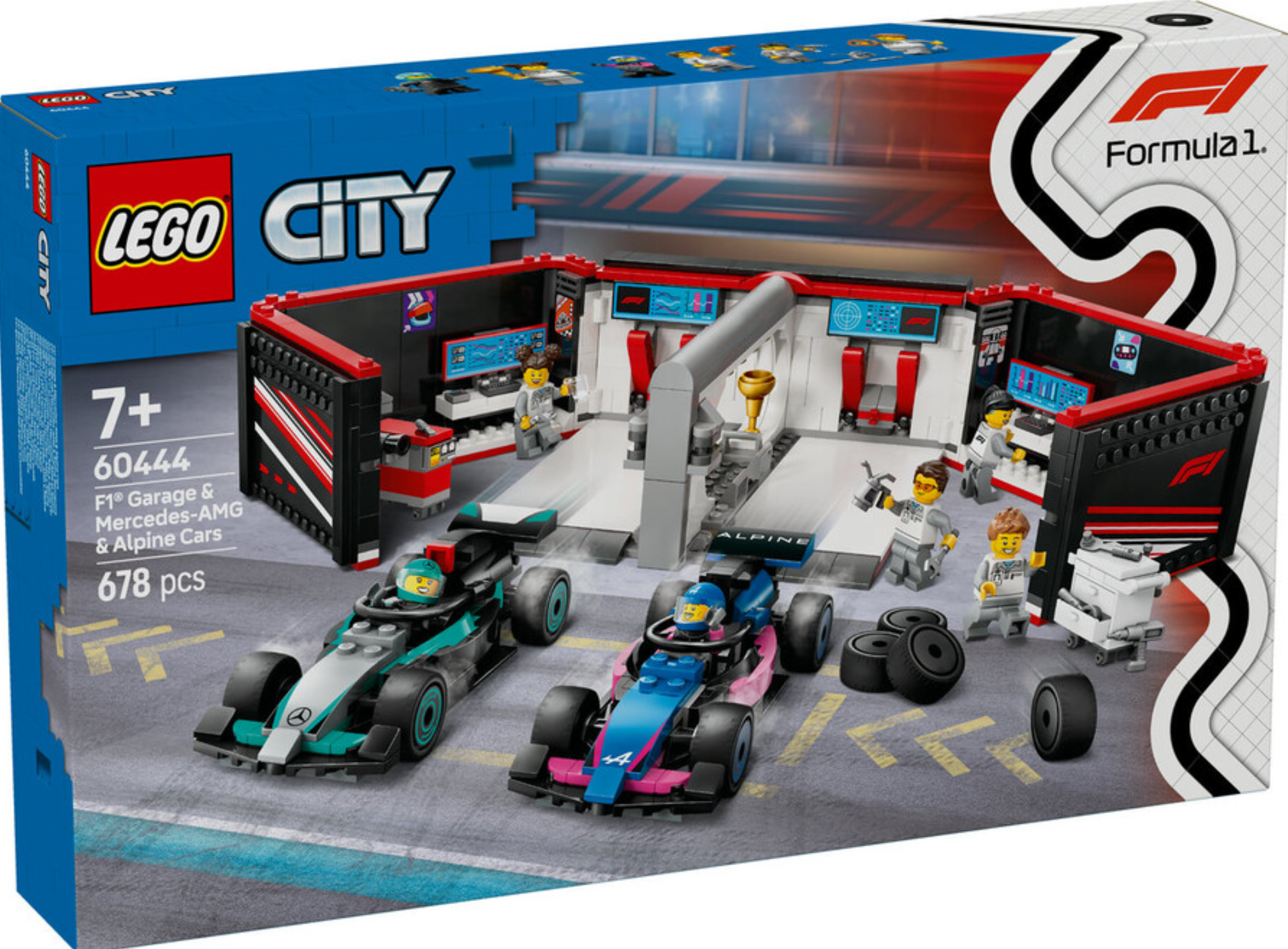 LEGO® City F1® Garajı ve Mercedes-AMG ve Alpine Arabaları 60444