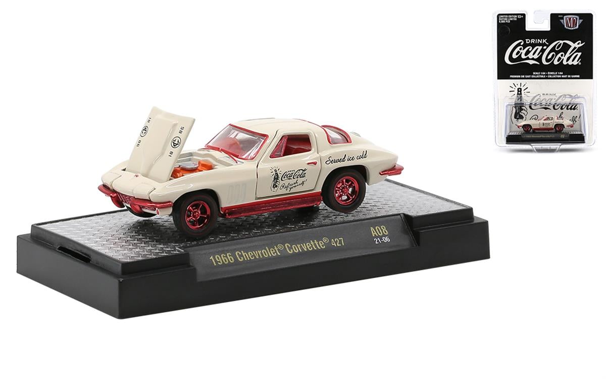 M2 Machines 1966 Chevrolet Corvette 427 Coca Cola Limited 750 Pieces