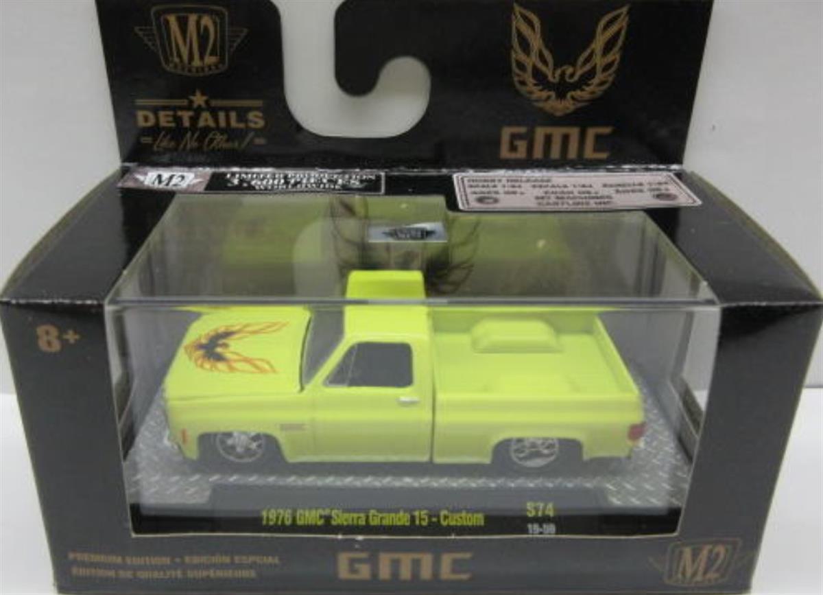 M2 Machines 1976 Gmc Sierra Grande 15 Custom Firebird Yellow
