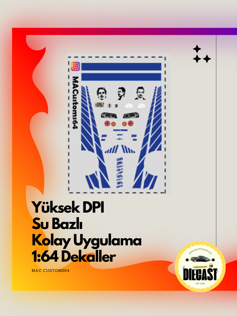 Mac Su Bazlı Dekal BRIAN R34