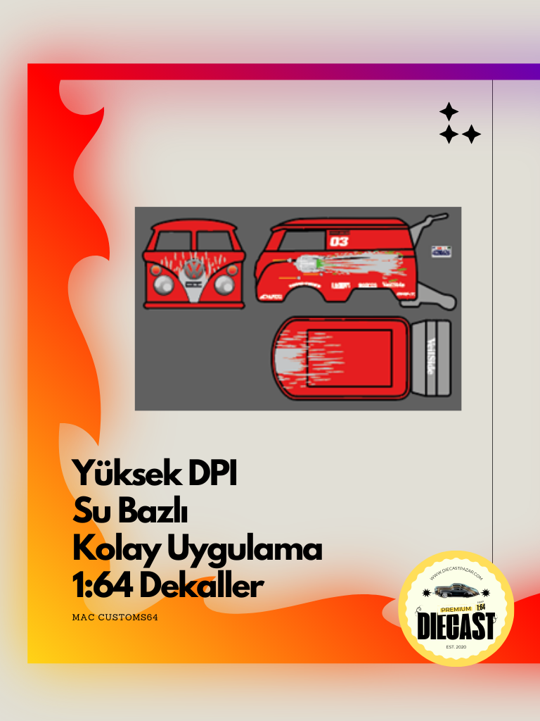 Mac Su Bazlı Dekal DOM RX7 VW