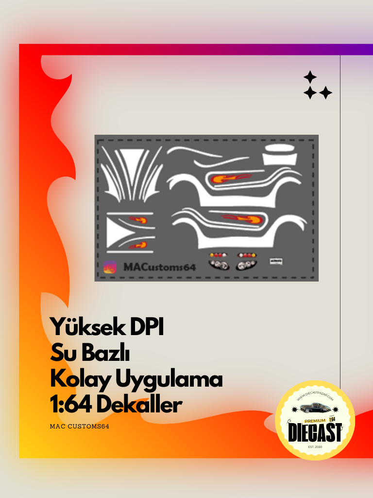 Mac Su Bazlı Dekal HP VIC'S SUPRA