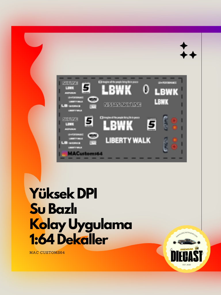 Mac Su Bazlı Dekal LBWK