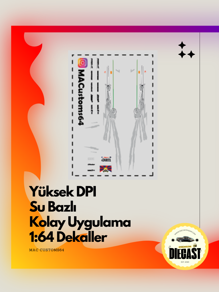 Mac Su Bazlı Dekal SEAN R33