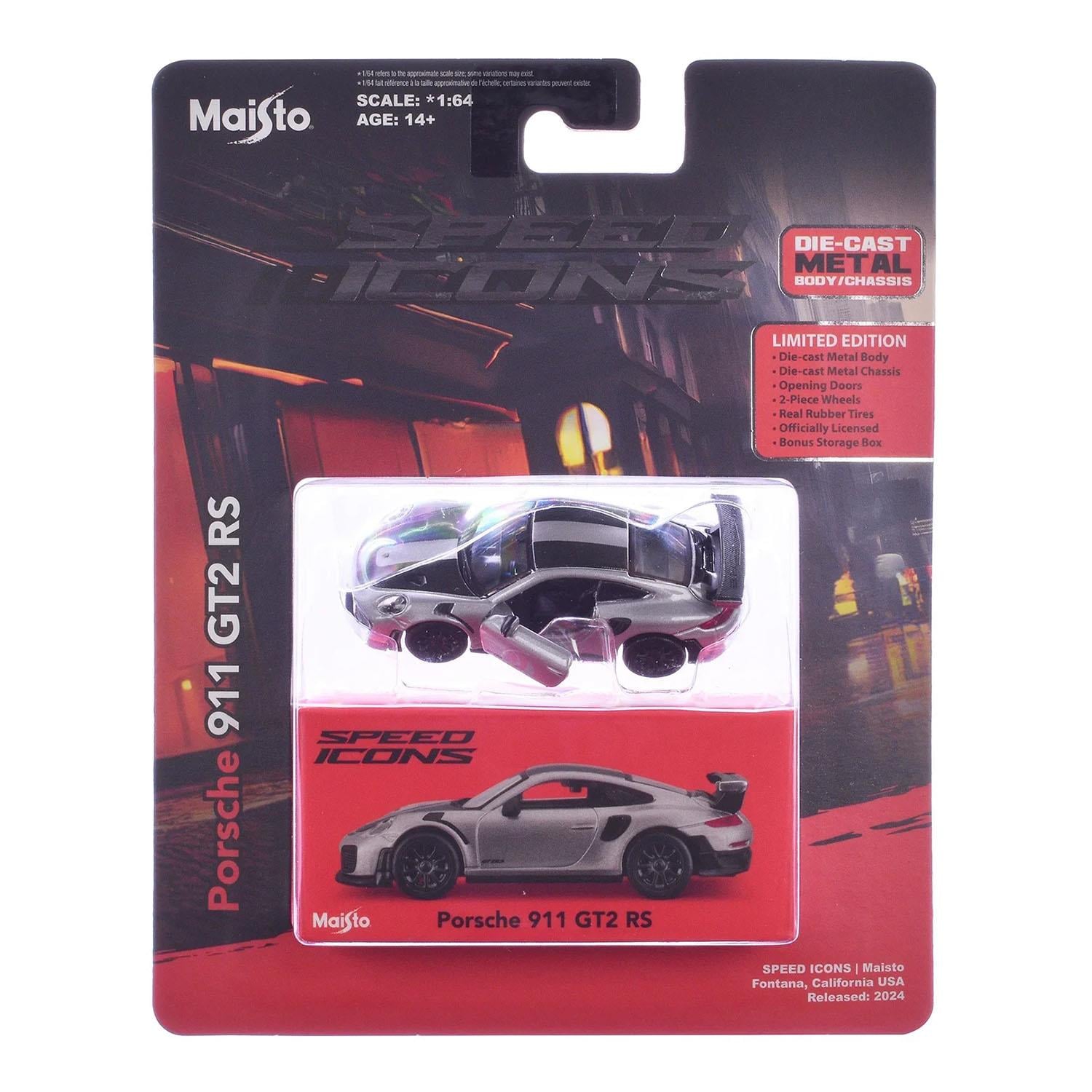 Maisto Speed Icons - Porsche 911 GT2 RS Metalik Gri