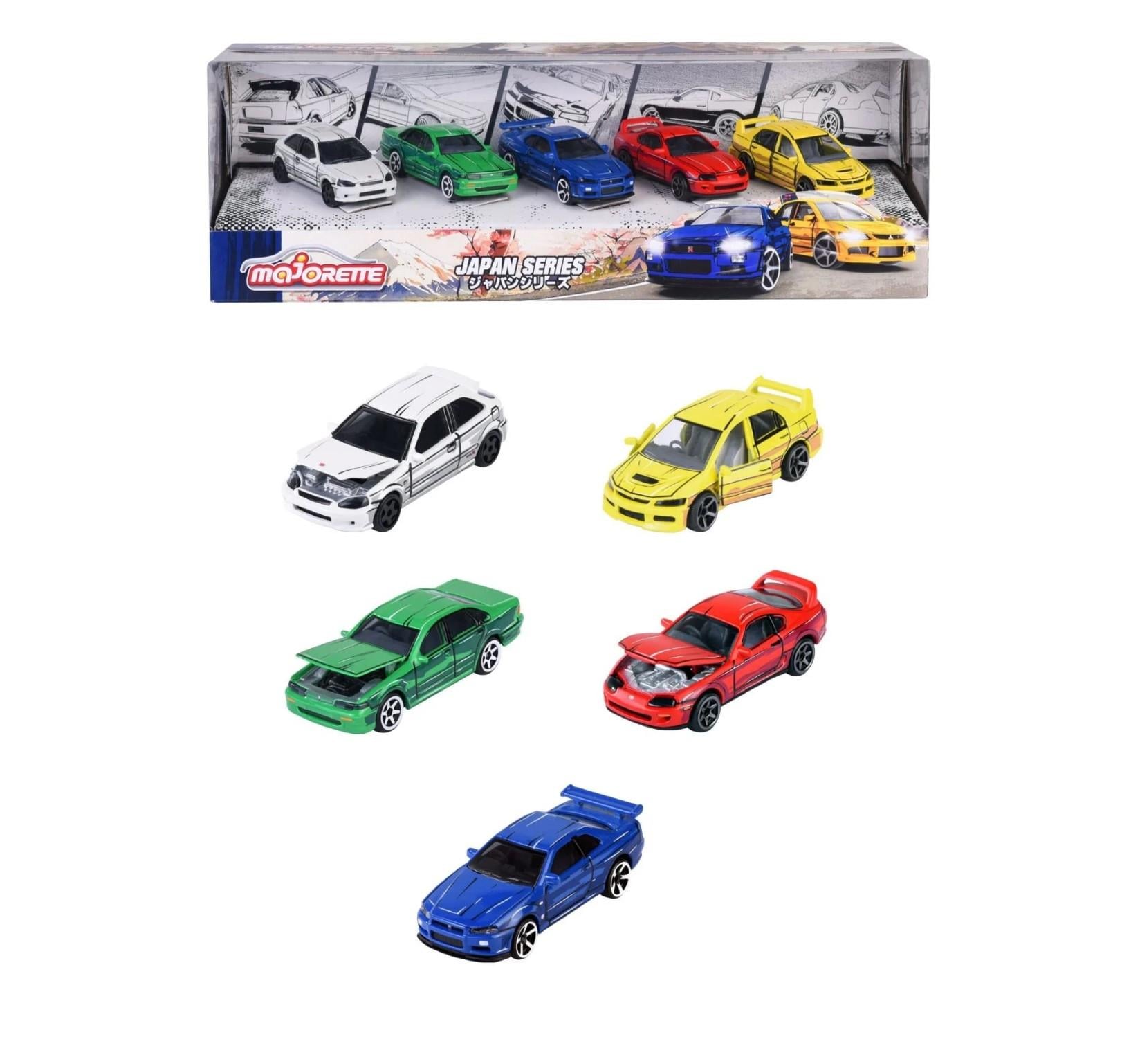 Majorette Japan Series Honda Nissan Mitsubishi Toyota 5 car pack