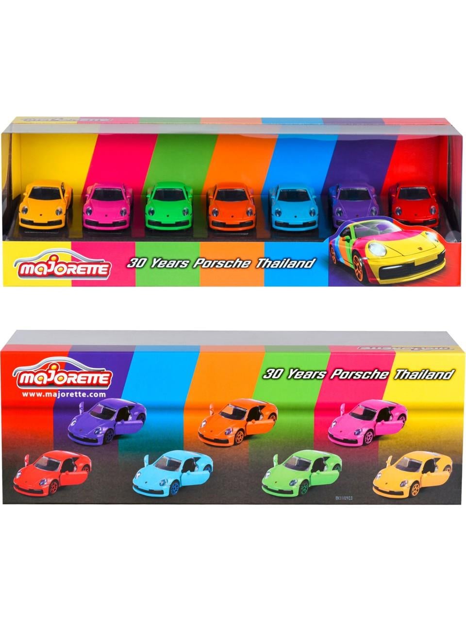 Majorette Porsche Thailand 30 Years 7 car pack