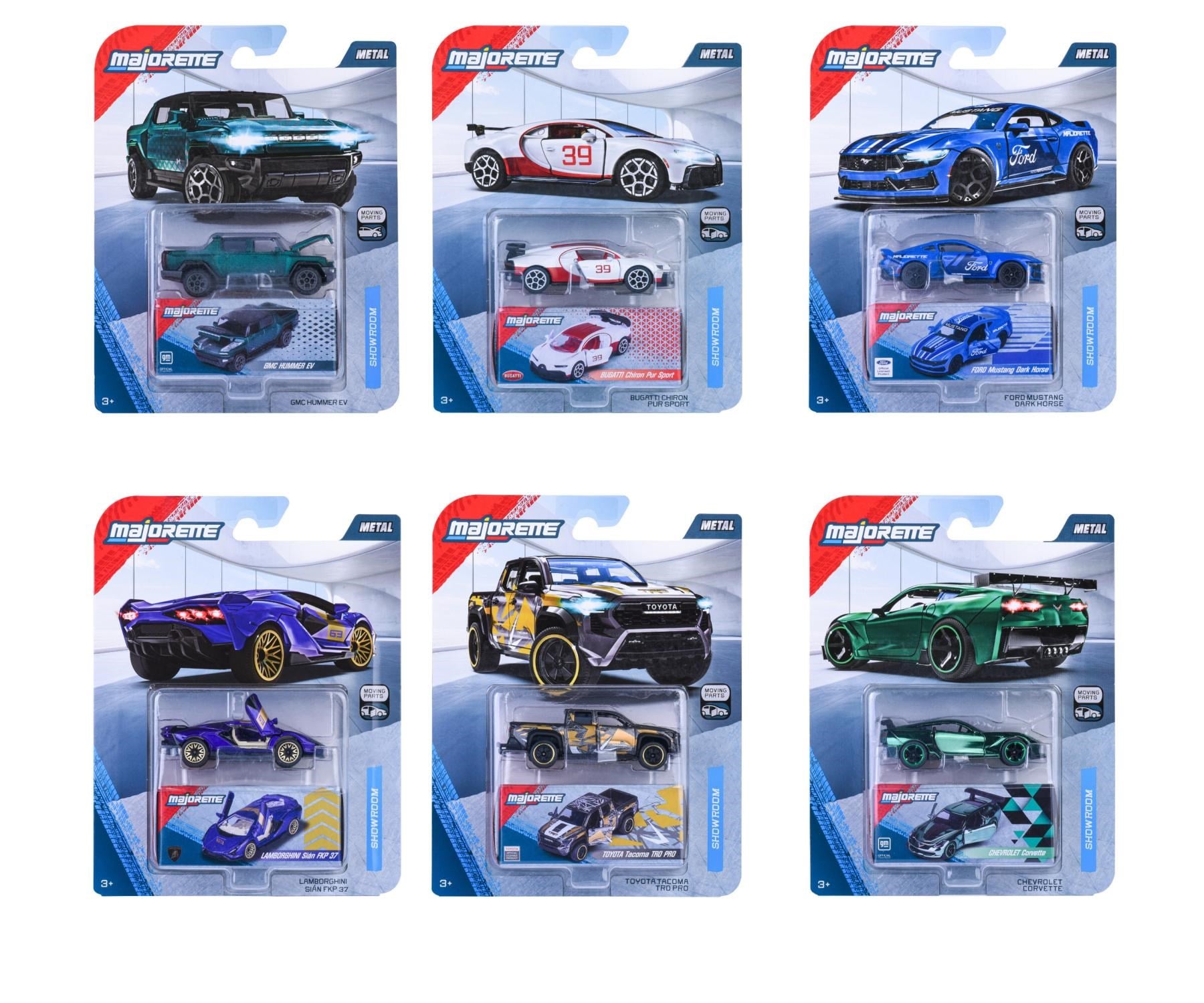 Majorette Showroom Deluxe Cars 