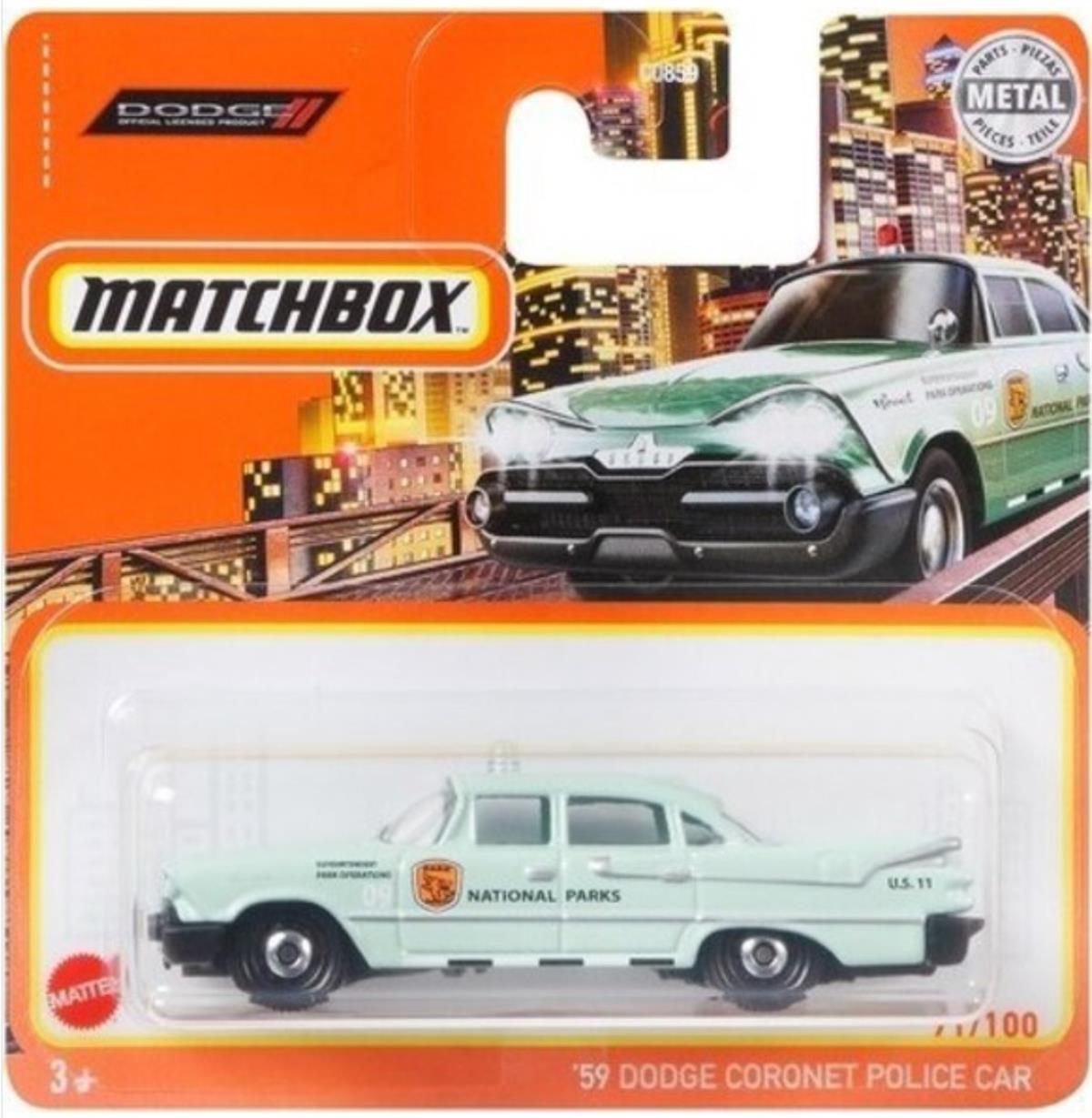 Matchbox Dodge Coronet 1959 Police Car gxm89