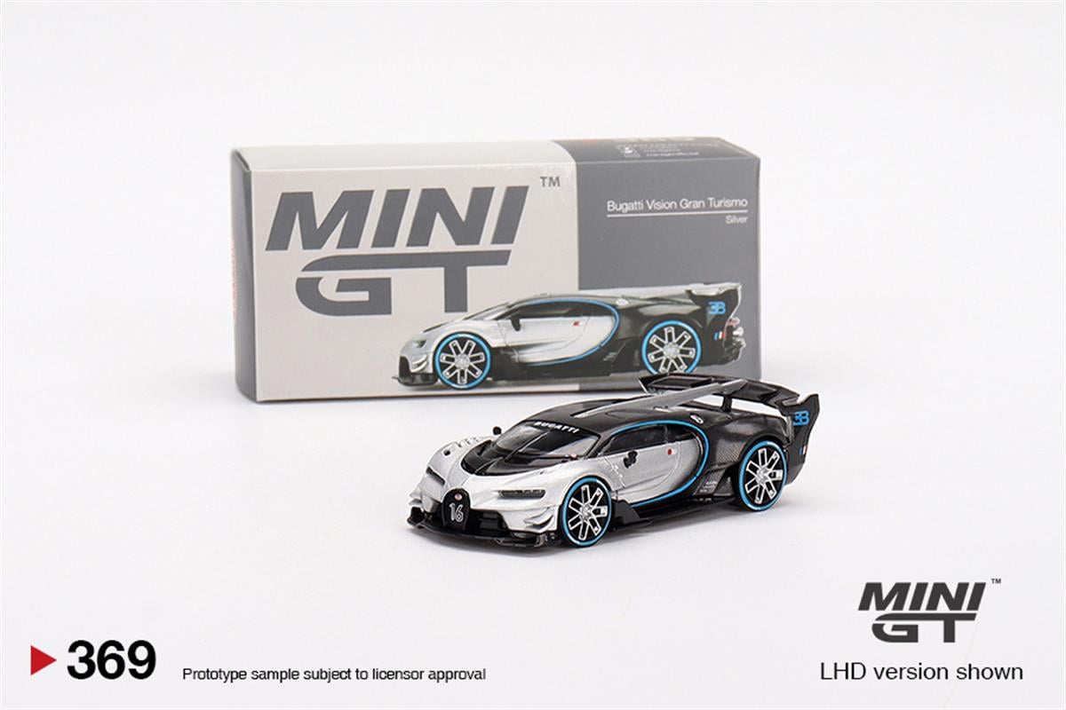 Mini GT Bugatti Vision Gran Turismo Silver | diecastpazar