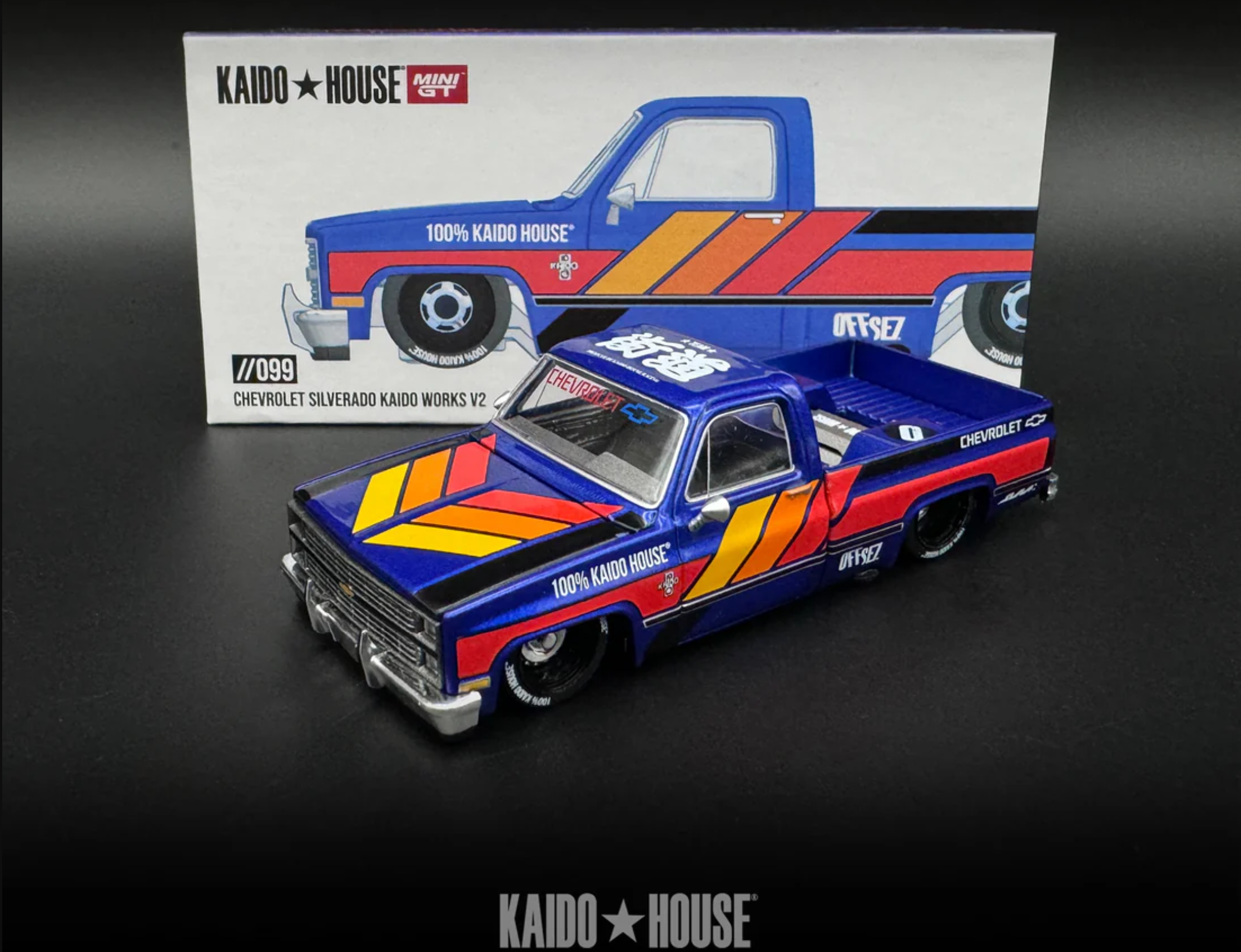 Mini GT Kaido House Chevrolet Silverado Kaido WORKS V1