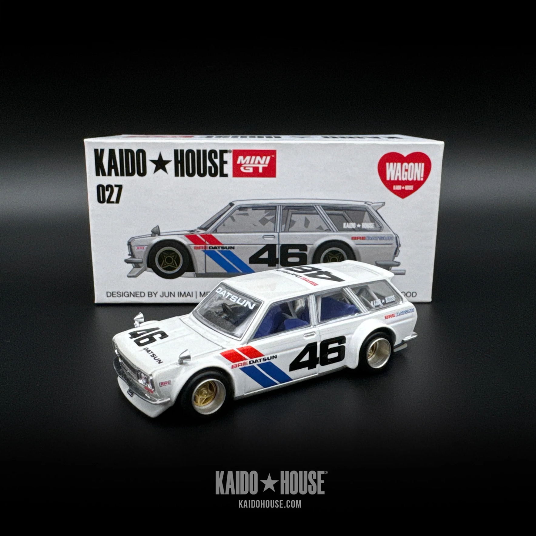 Mini GT Kaido House Datsun 510 Wagon BRE #46 V2