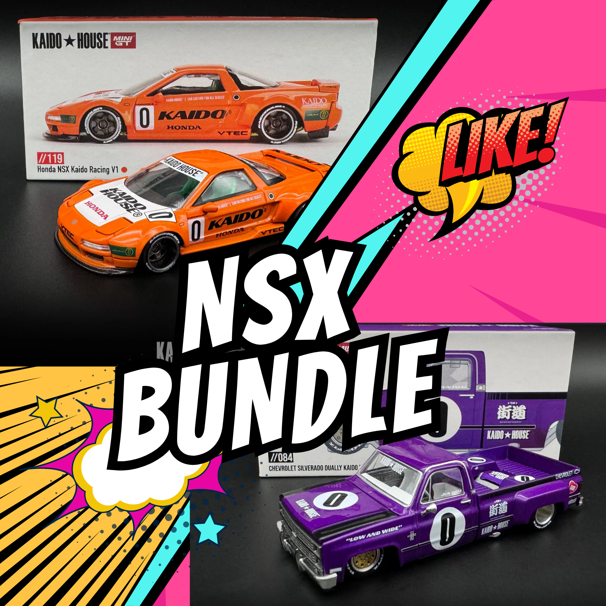 MINIGT KAIDO★HOUSE NSX BAPE 3セット MINIGT KAIDO☆HOUSE NSX BAPE 3セット MINIGT KAIDO☆HOUSE NSX BAPE