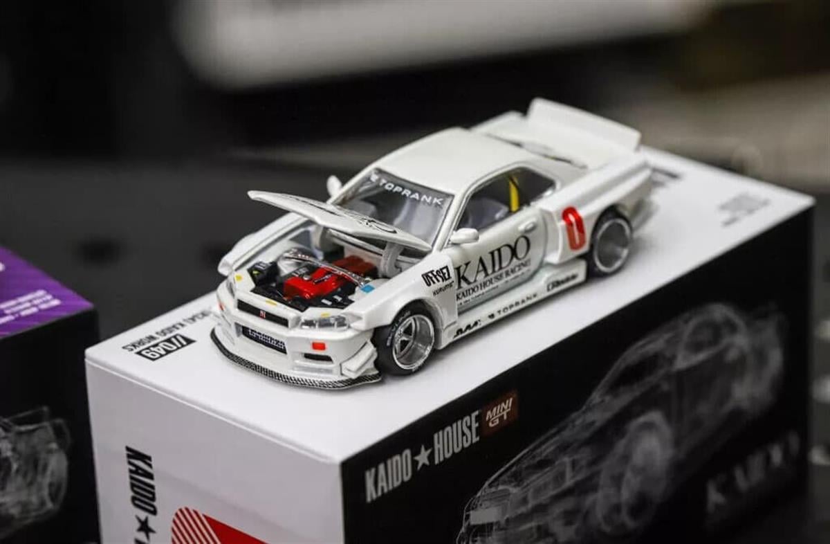 KAIDO HOUSE 日産　スカイライン　GT-R R34 白　未開封品 Kaido House Nissan Skyline GTR R34 Nismo Kaido Works V4 //103