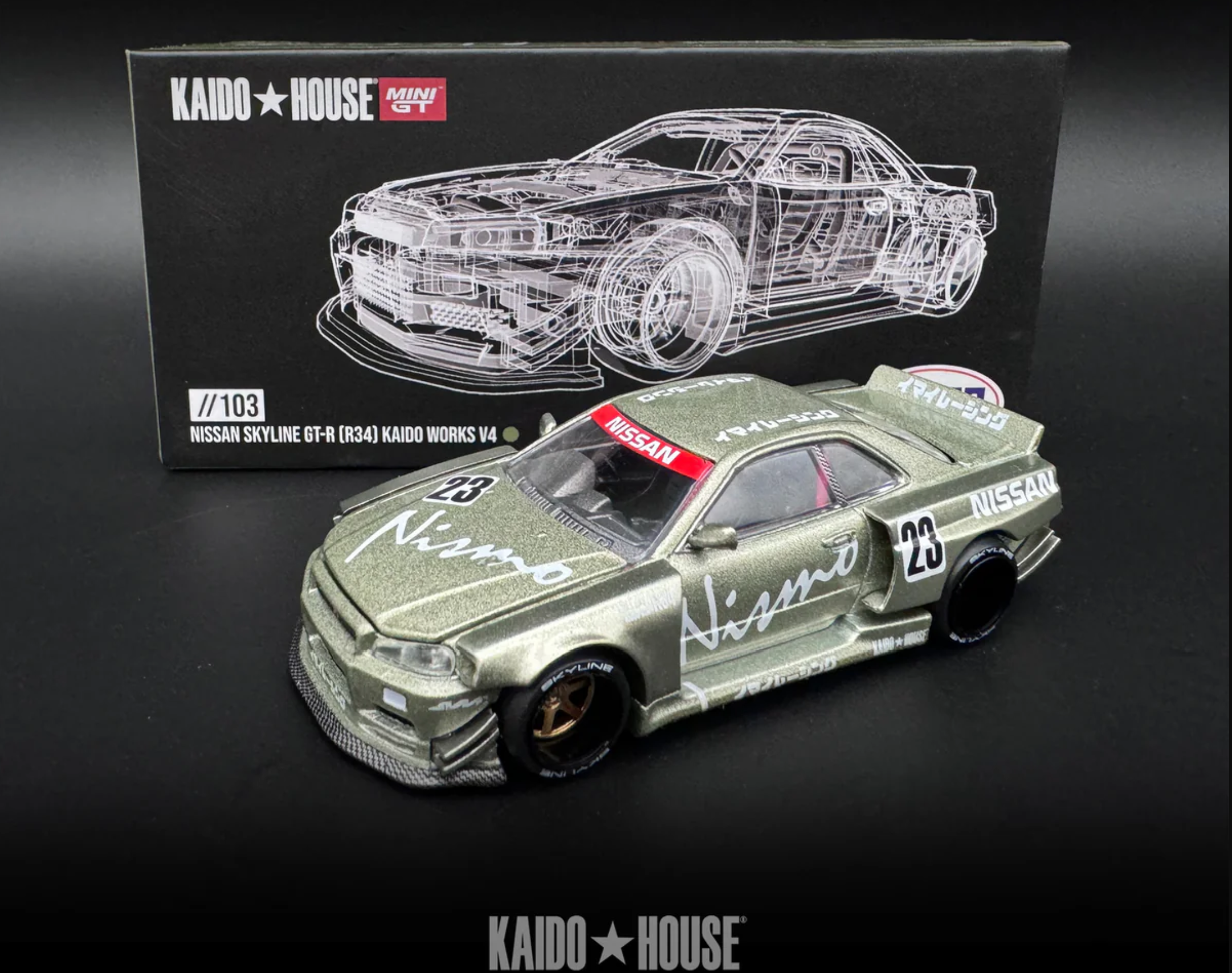 Mini GT Kaido House Nissan Skyline | diecastpazar
