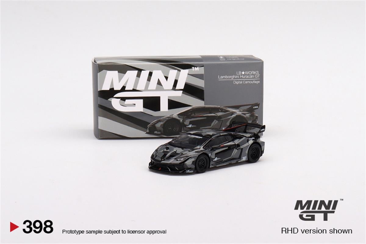 Mini GT LBWK Lamborghini Huracán GT Digital Camouflage | diecastpazar
