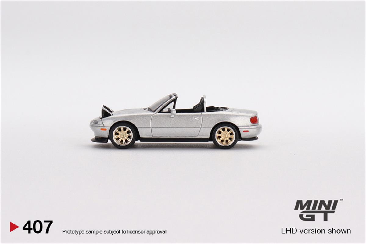 Mini GT Mazda Miata MX-5 Tuned Version Silver Stone Metalic