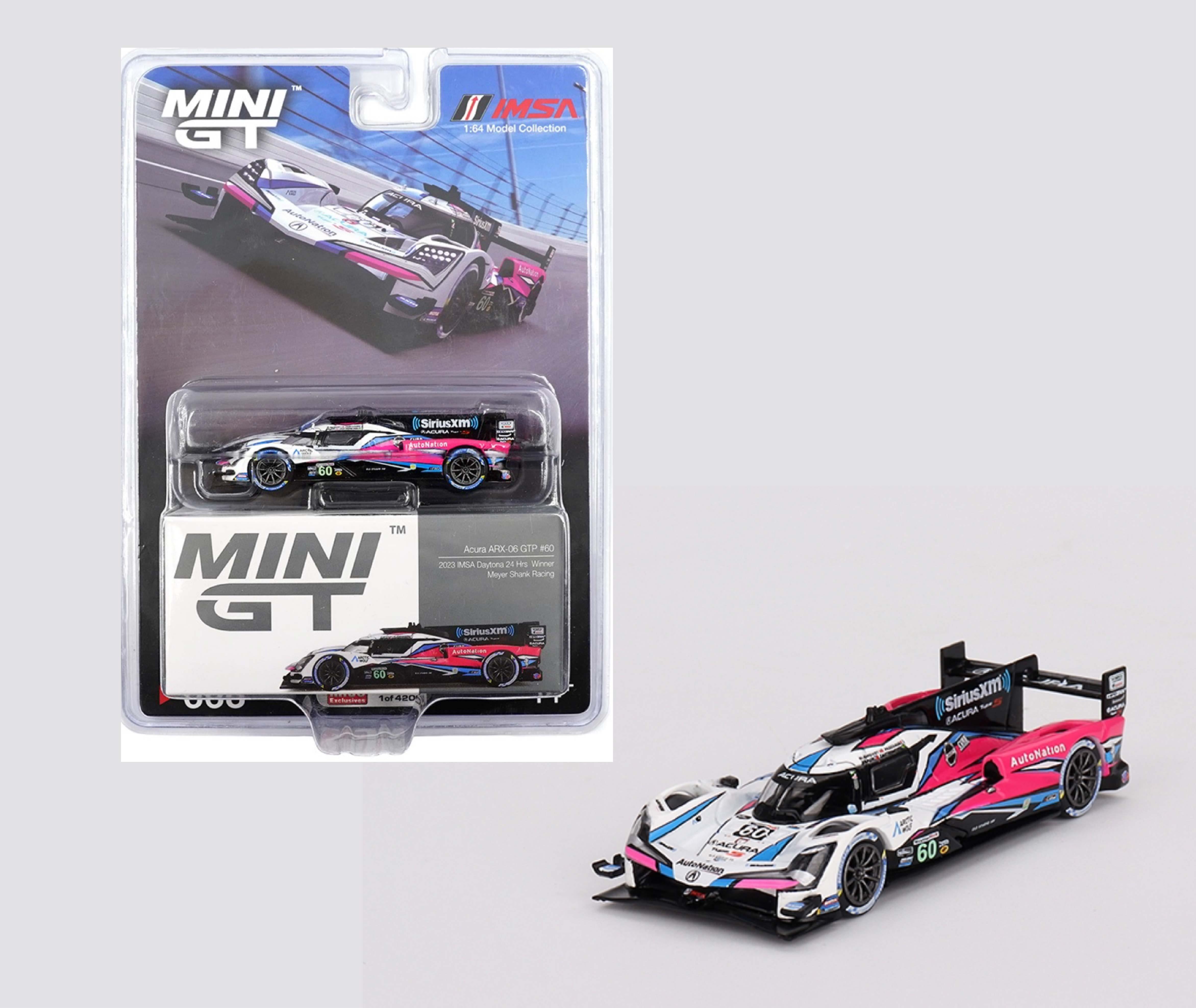 Mini GT Mijo Acura ARX-06 GTP #60 2023 IMSA Daytona 24 Hrs Winner Meyer Shank Racing