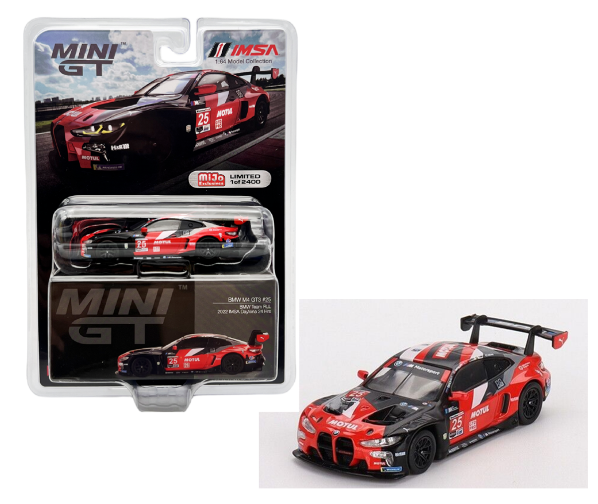 Mini GT Mijo Bmw M4 GT3 #25 Bmw Team RLL 2022 IMSA Daytona 24 Hrs Lhd