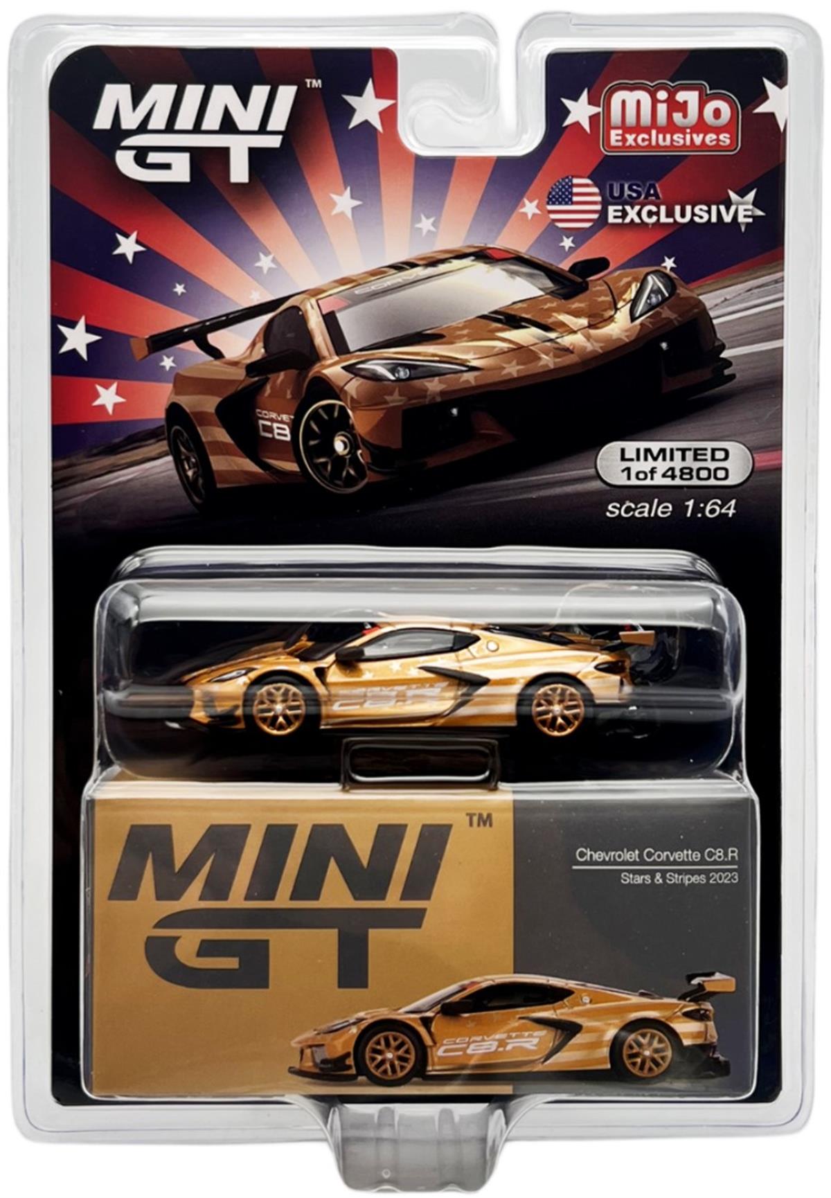 Mini GT Mijo Chevrolet Corvette C8.R Stars & Stripes 2023 USA Exclusive