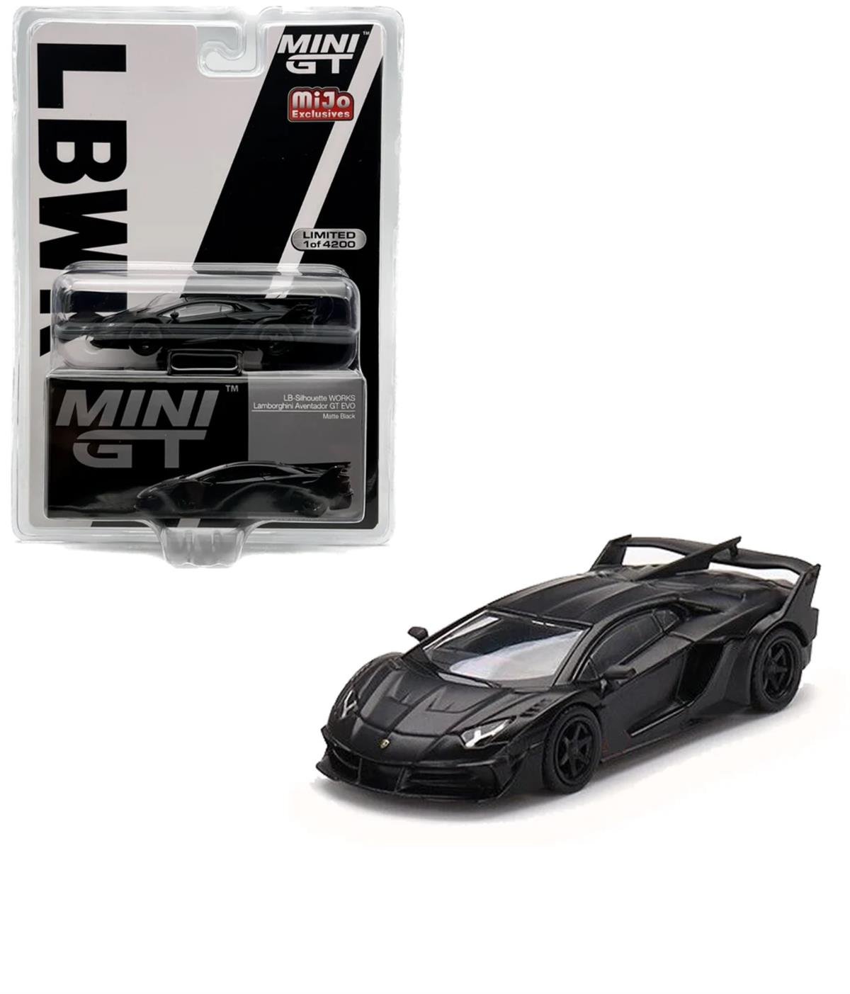 ミニカー MINI GT Lamborghini Aventador Black 1:64 Mini GT Top Secret Nissan Skyline GT-R VR32 Japan Exclusive