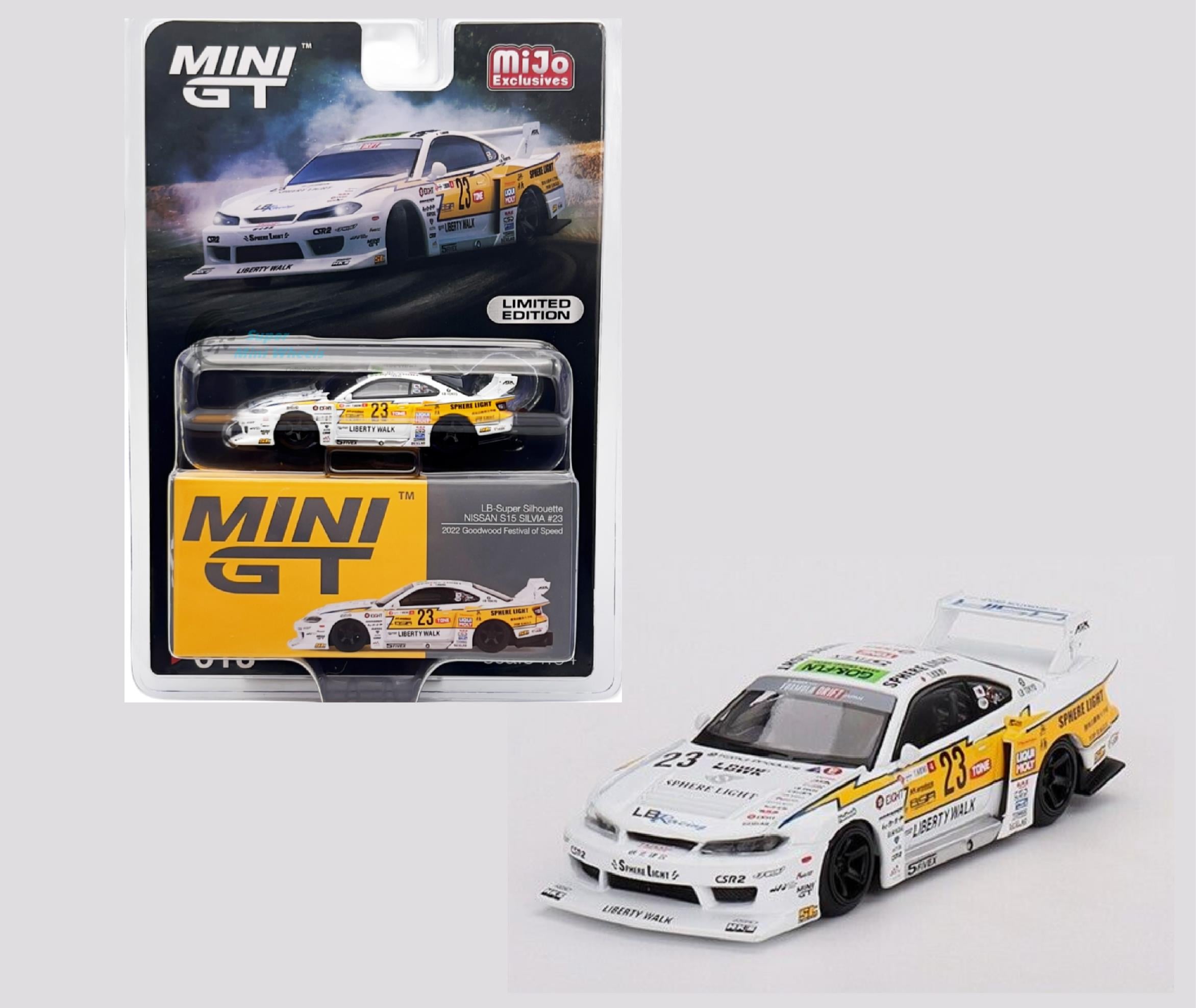 Mini GT Mijo LB-Super Silhouette Nissan S15 Silvia #23 2022 Goodwood Festival of Speed