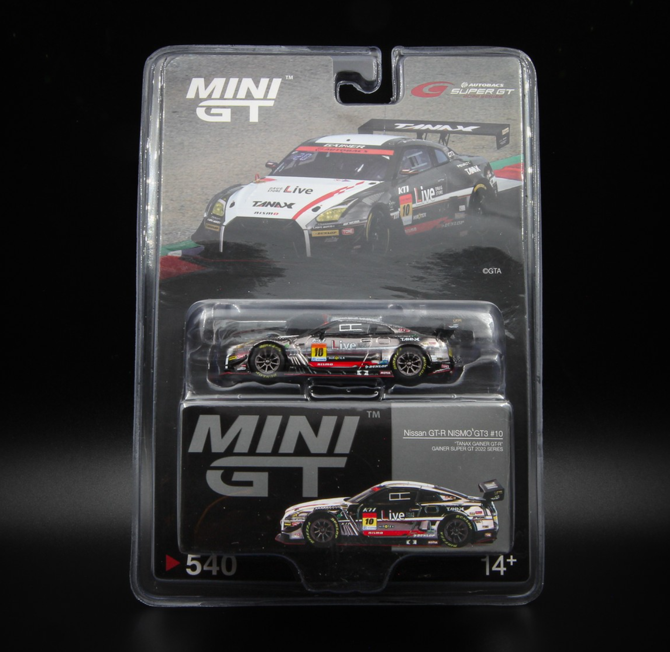 Mini GT Mijo Nissan GT-R Nismo GT3 #10 TANAX GAINER GT-R gainer super gt 2022 series