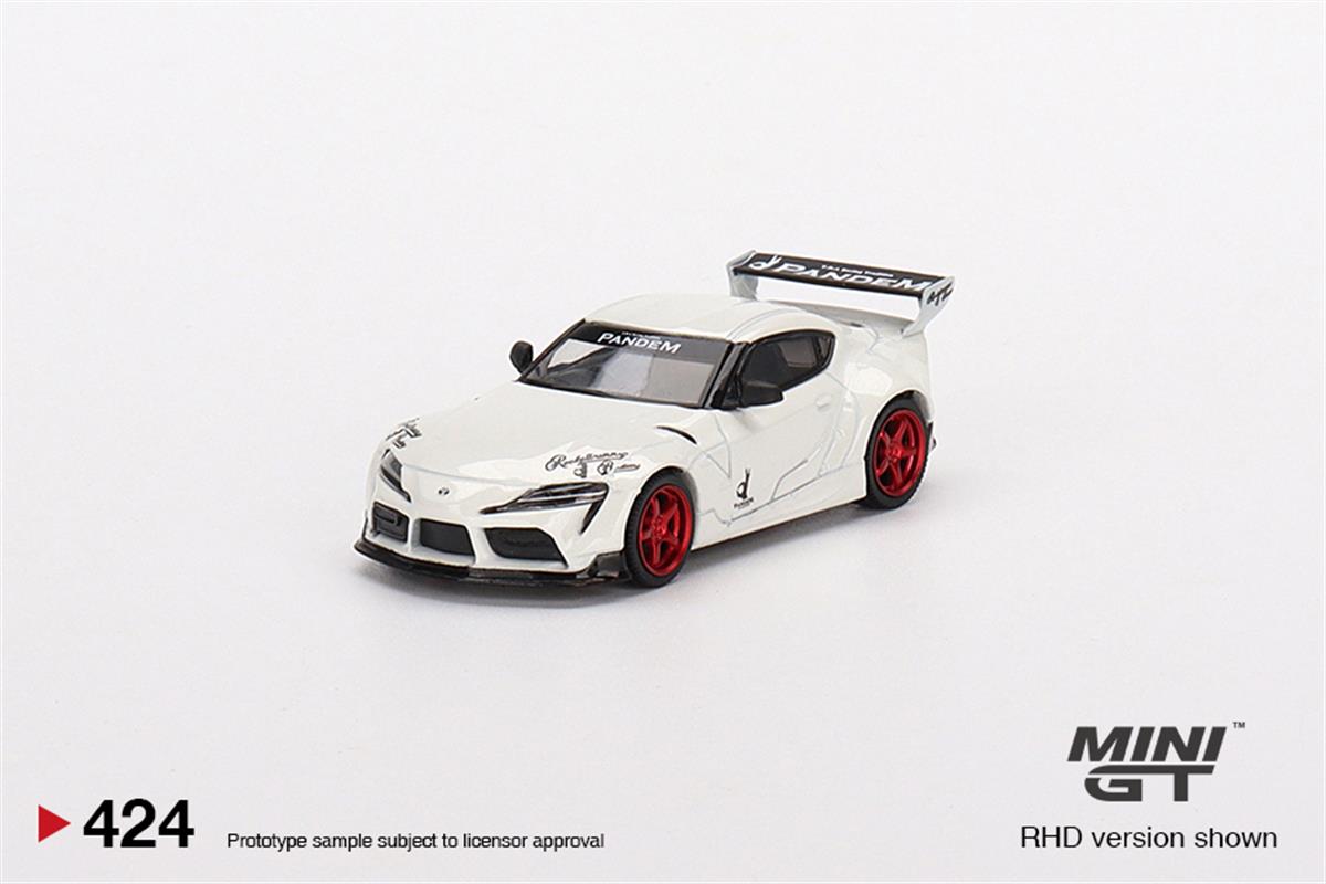 Mini GT Pandem Toyota GR Supra v1.0 Pearl White | diecastpazar