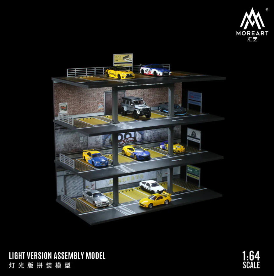Moreart American Stlye 3 Flat Garage  Diorama