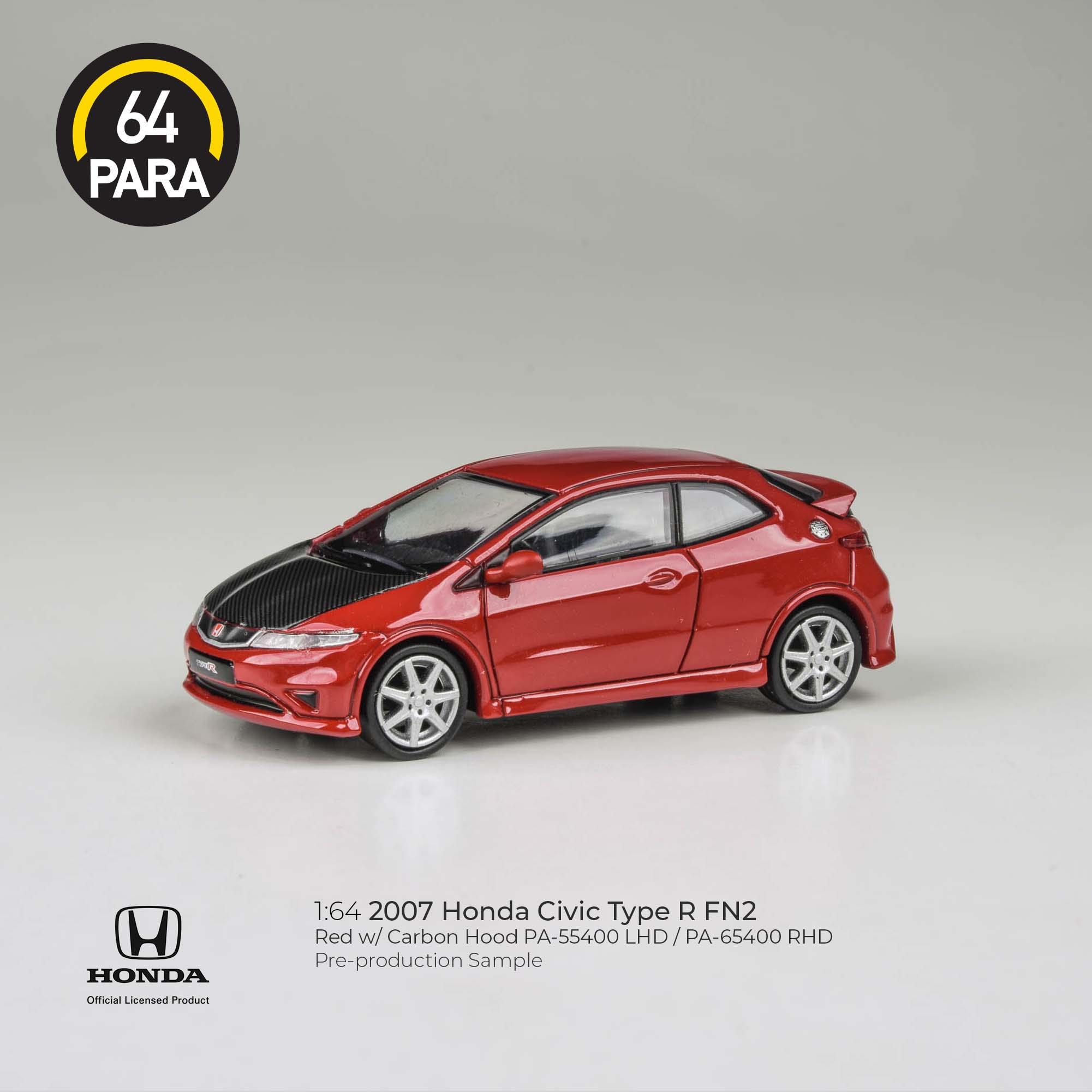 Para64 2007 Honda Civic Type R FN2 Red/carbon hood