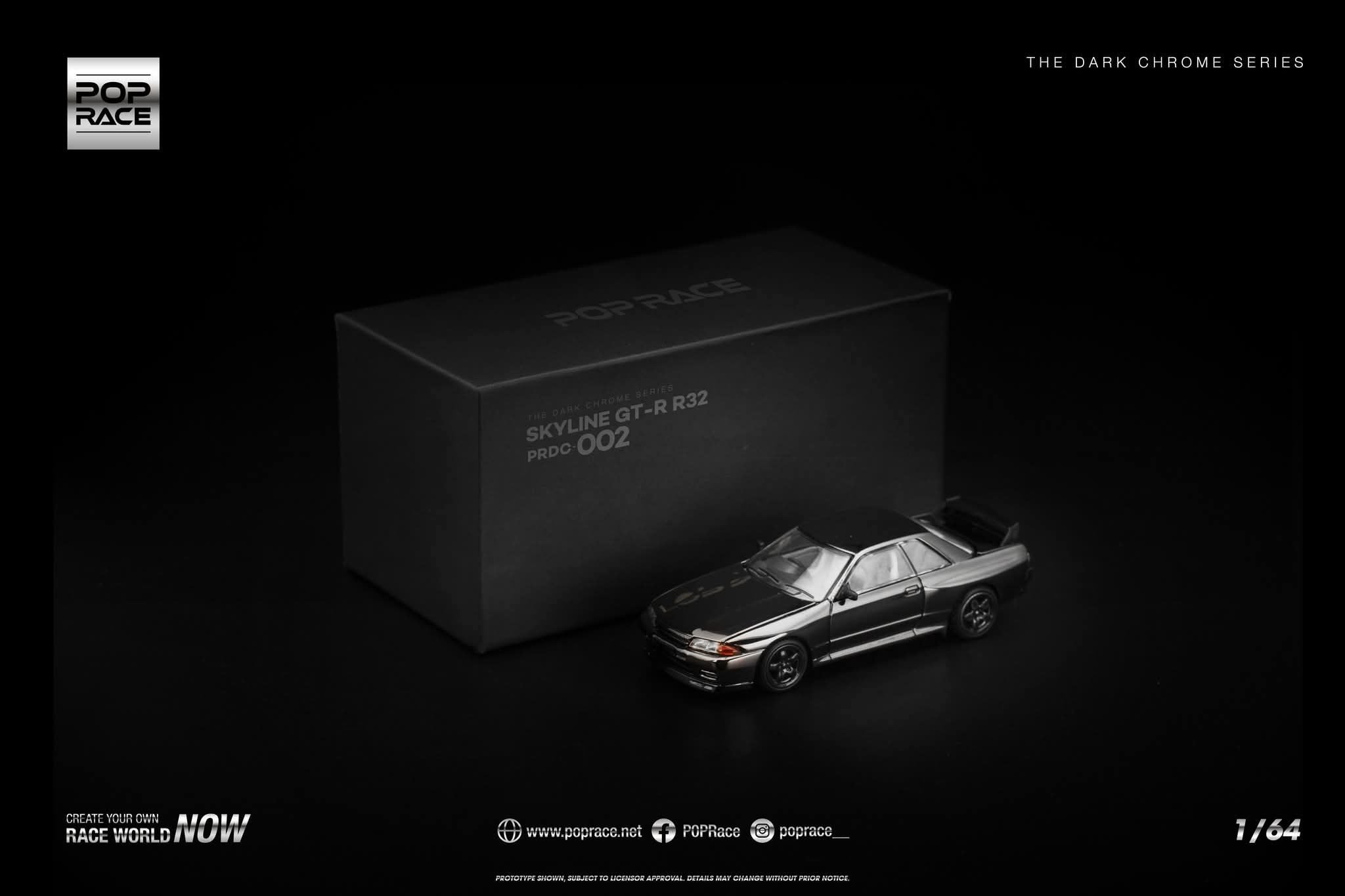 Pop Race Dark Chrome Series Nissan Skyline R32 #002