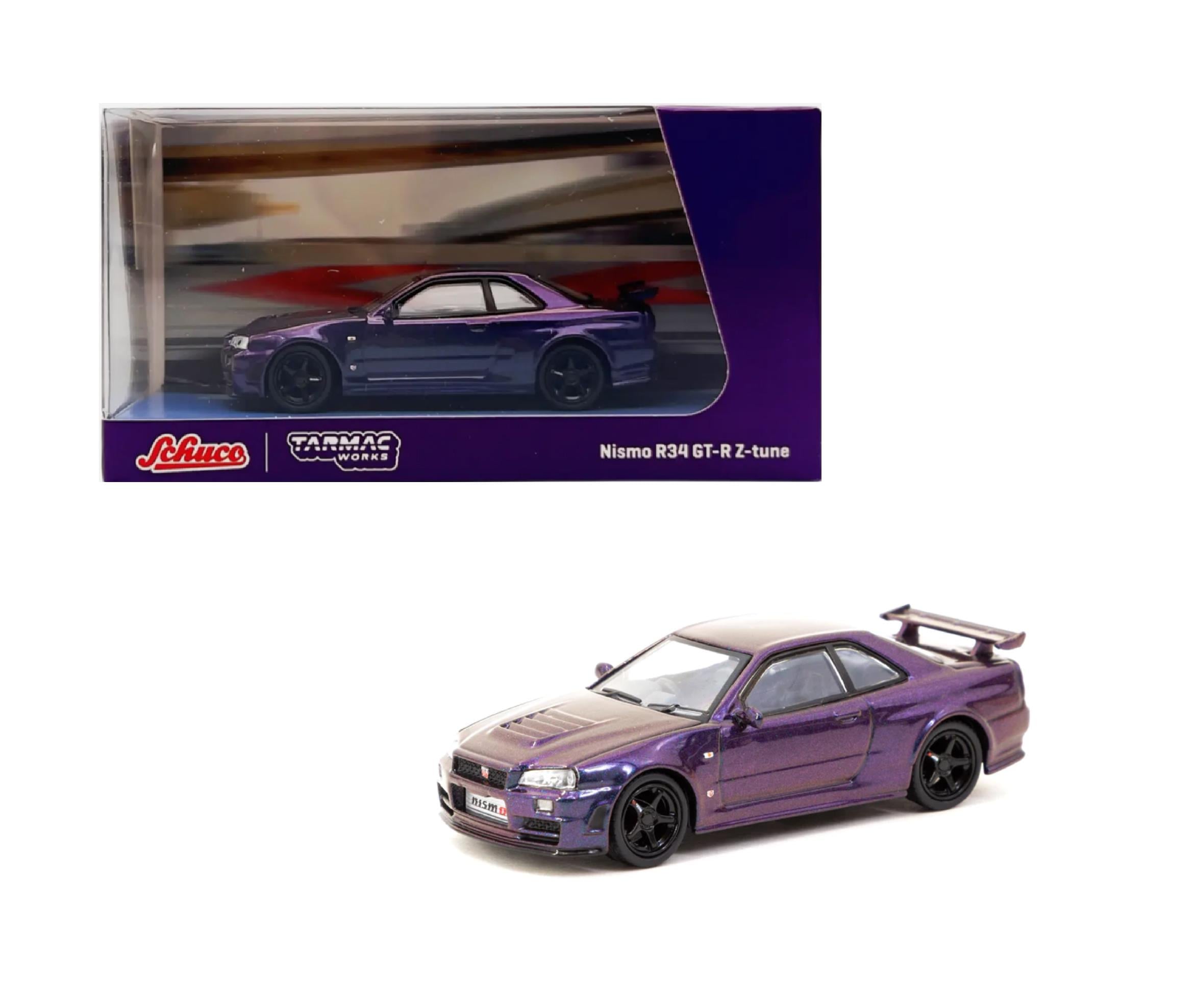 Schuco Tarmac Works Nissan Skyline Nismo R34 GT-R Z-Tune Midnight Purple III
