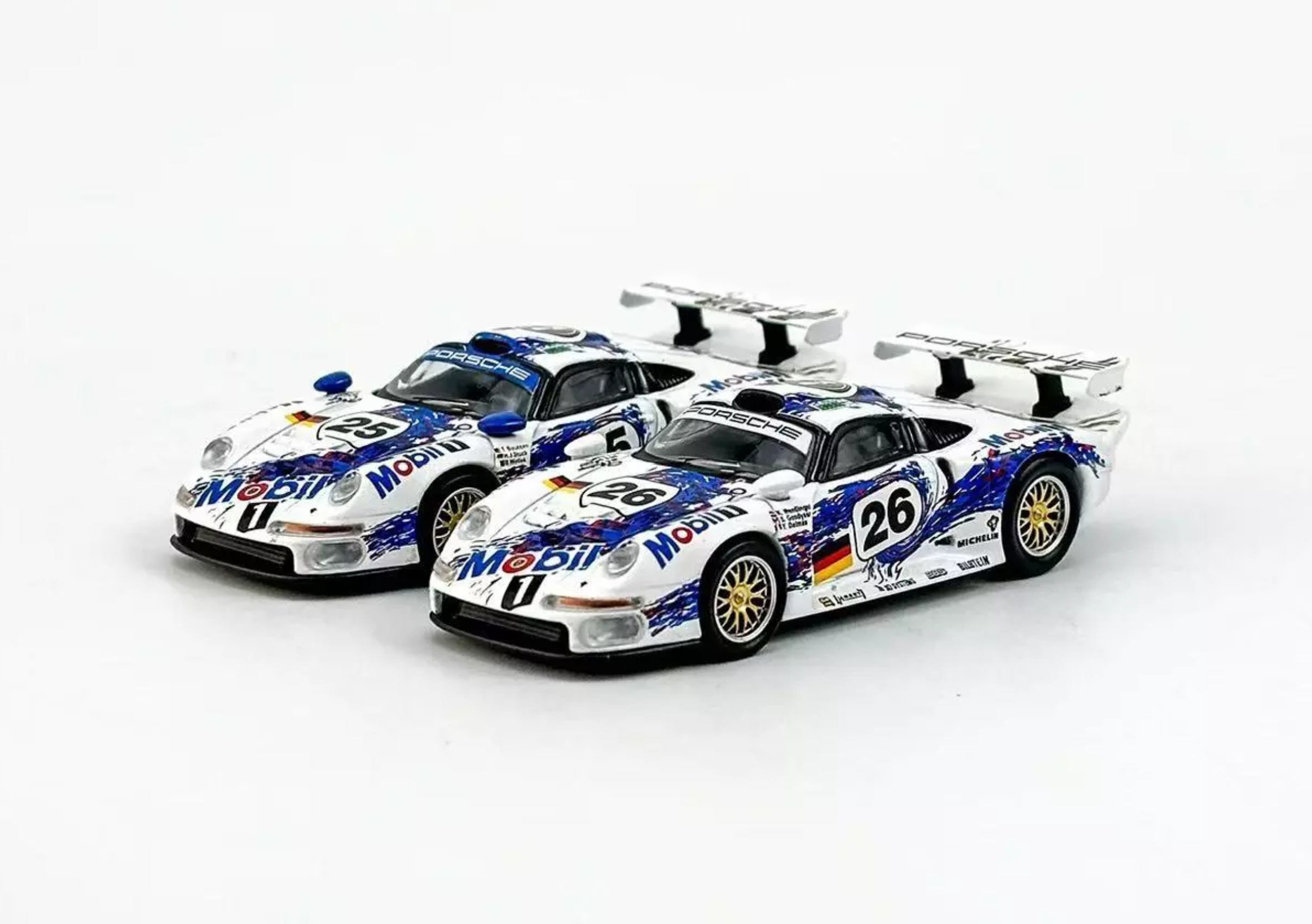 Sparky Porsche 911 GT1 2 Car Set Le Mans 1996 #25 #26