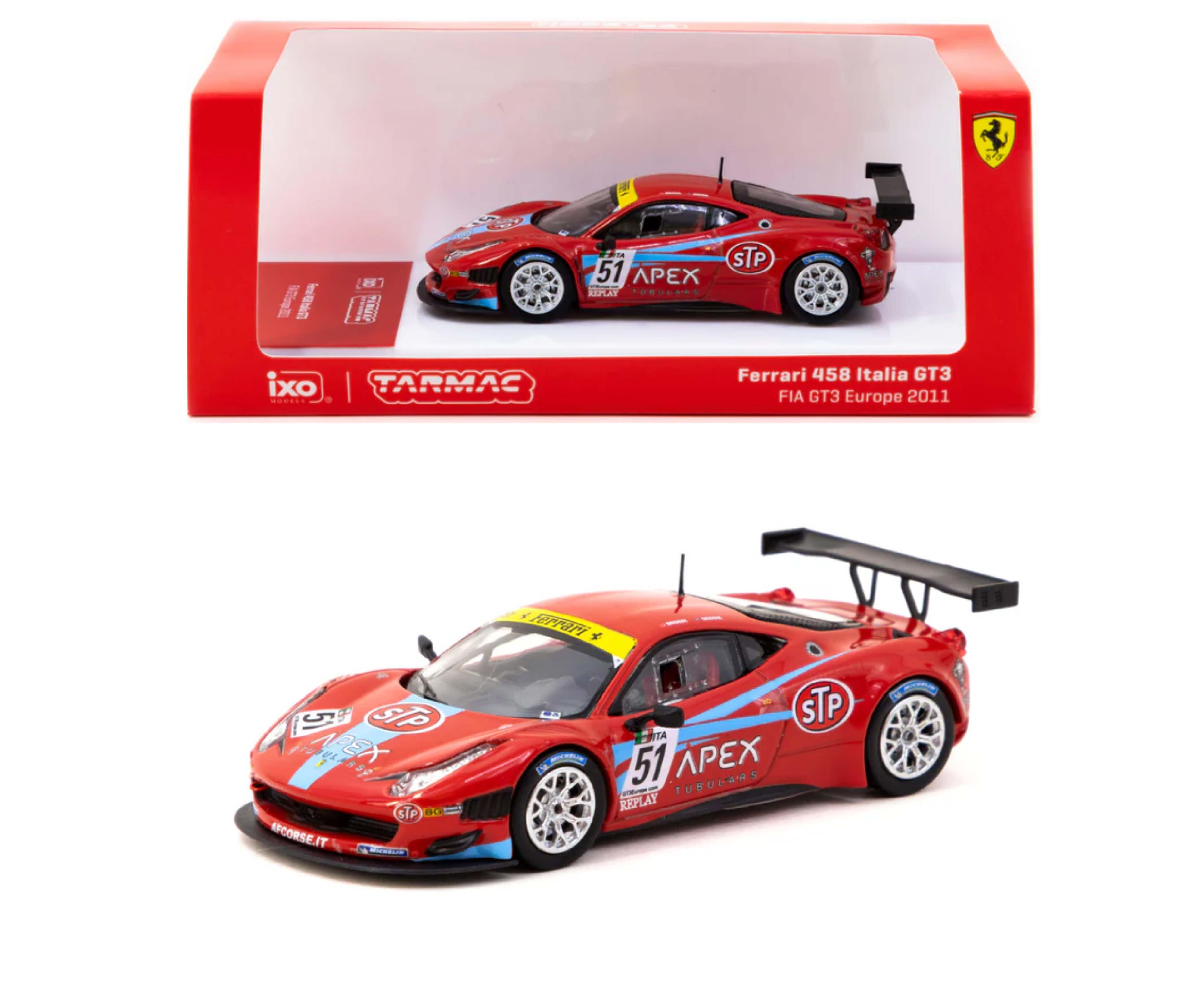 Tarmac Works Ferrari 458 italia GT3 FIA GT3 Europe 2011 D.Brown G.Geddie