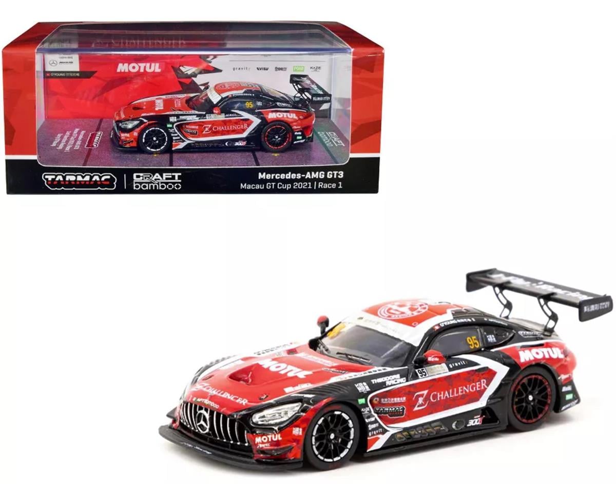 Tarmac Works Mercedes AMG GT3 Macau GT Cup 2021 Race 1 Craft-Bamboo Racing Darryl O'Young
