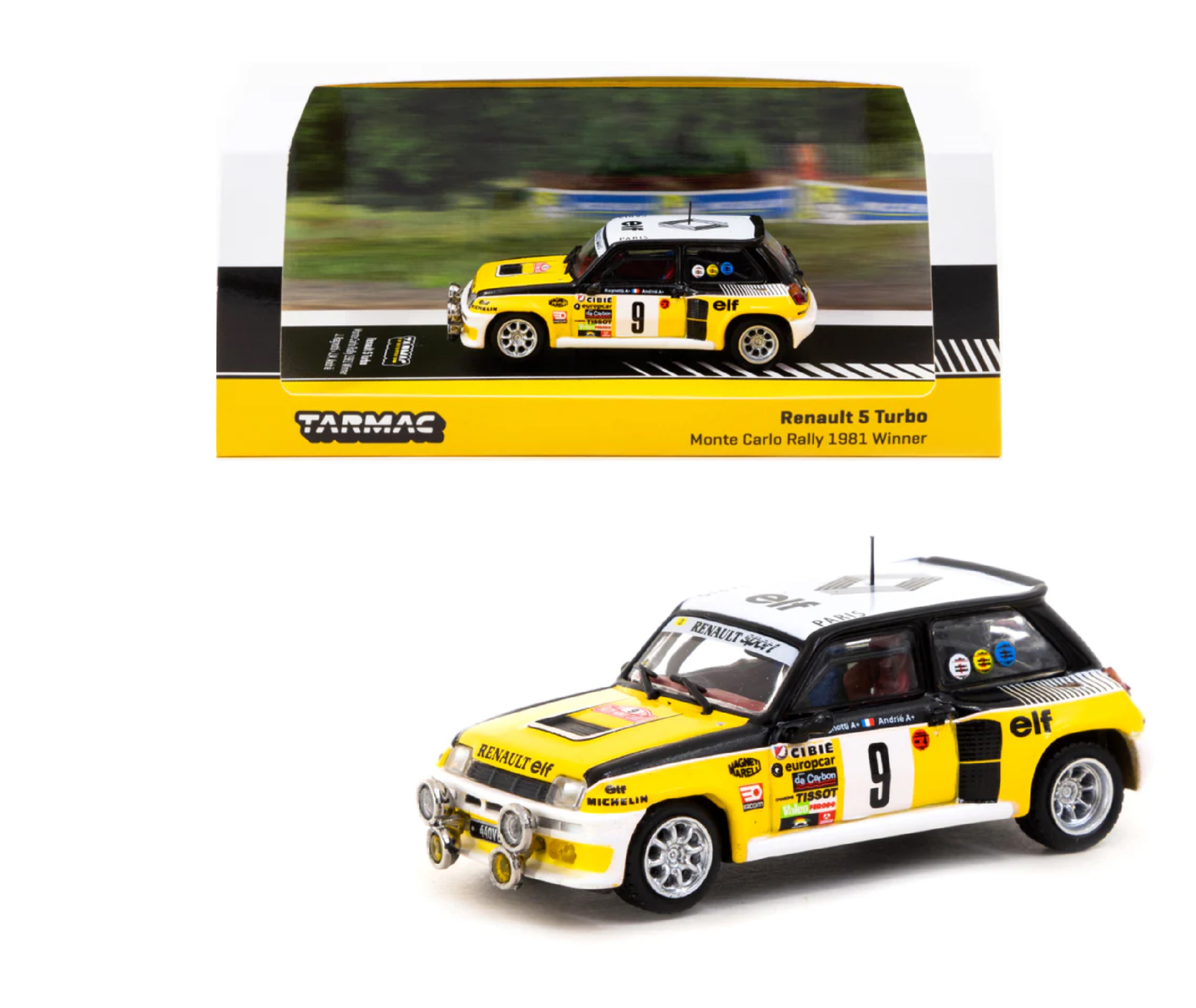 Tarmac Works Renault 5 Turbo Monte Carlo Rally 1981 Winner j.Ragnotti j.m. Andrie