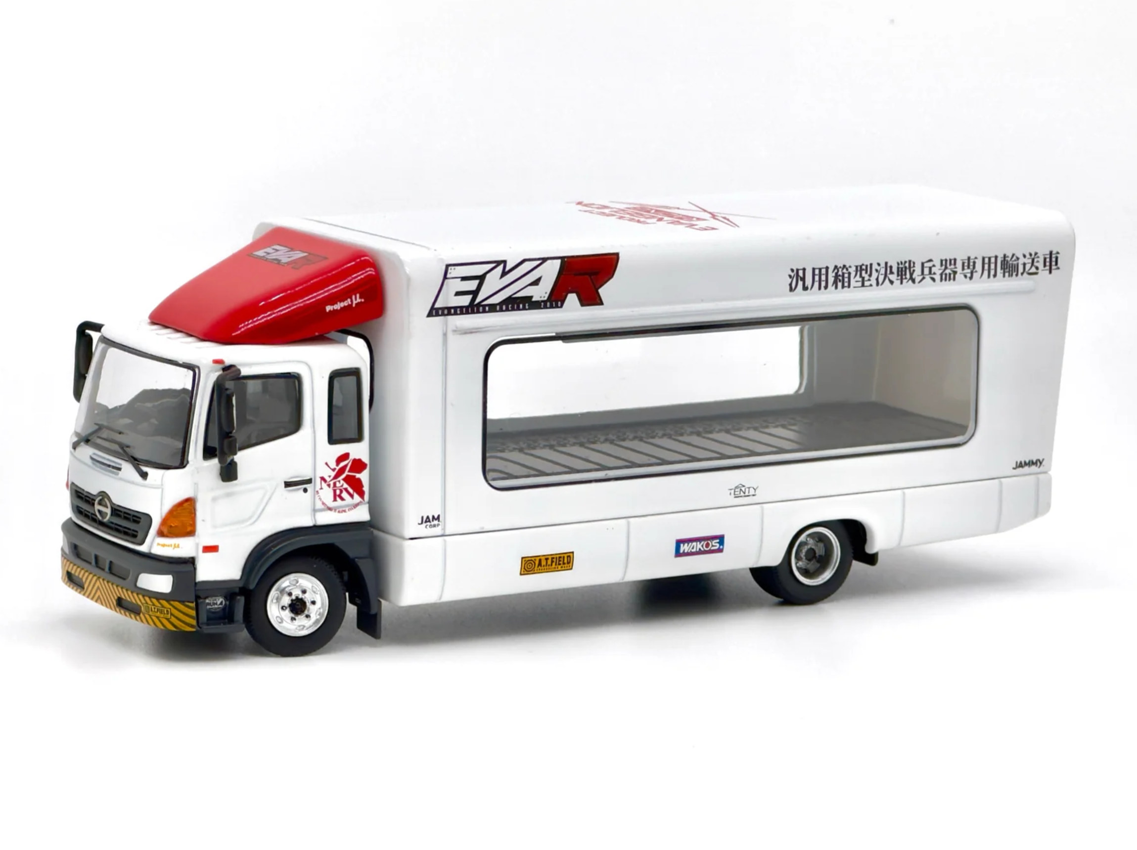 Tiny x Unique Model Hino Racing Truck Eva Racing Transporter Eva-03