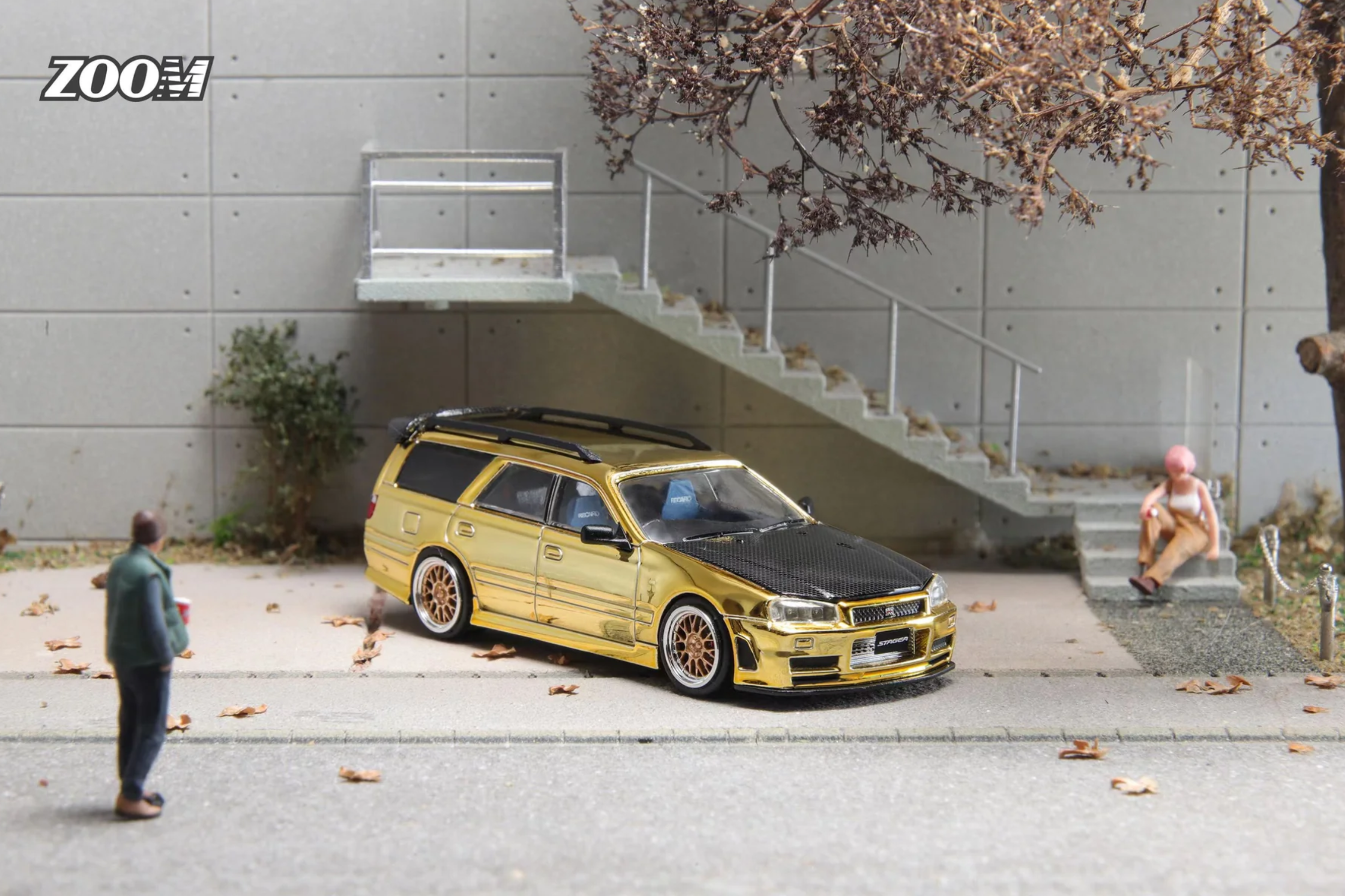 Zoom Nissan Stagea R34 Gold 