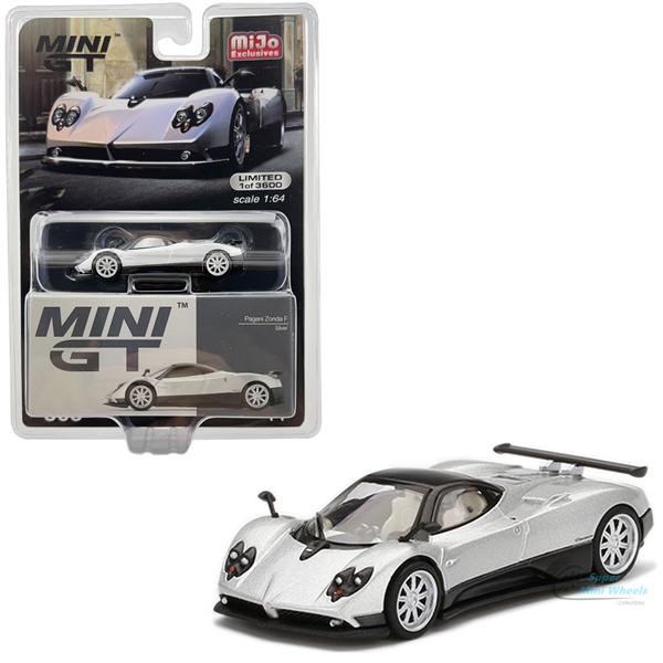 Mini GT Mijo Pagani Zonda F Silver 