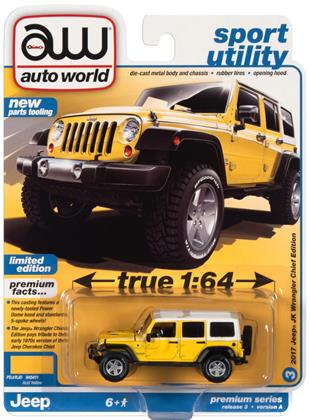 Auto World 2017 Jeep JK Wrangler Chief Edition Acid Yellow
