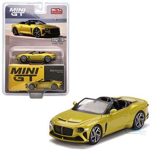 Mini GT Mijo Bentley Mulinar Bacalar Yellow Flame