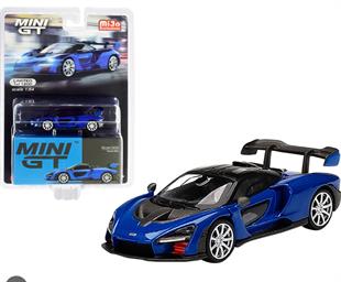 Mini GT Mijo McLaren Senna Antares Blue Lhd