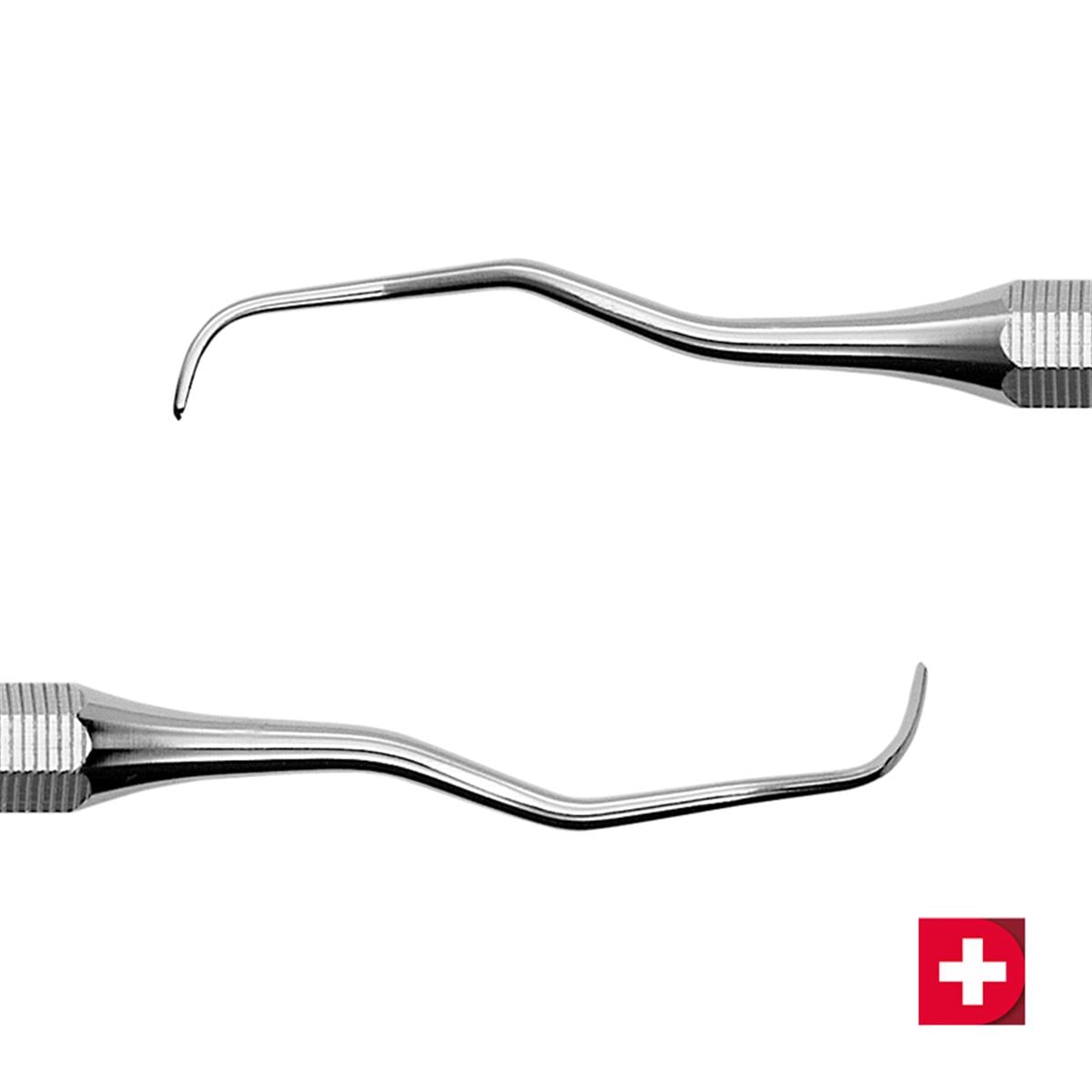 ASİDENTDEPPELER11GC12CN11GC12 GRACEY CURETTE CLEANEXT RED