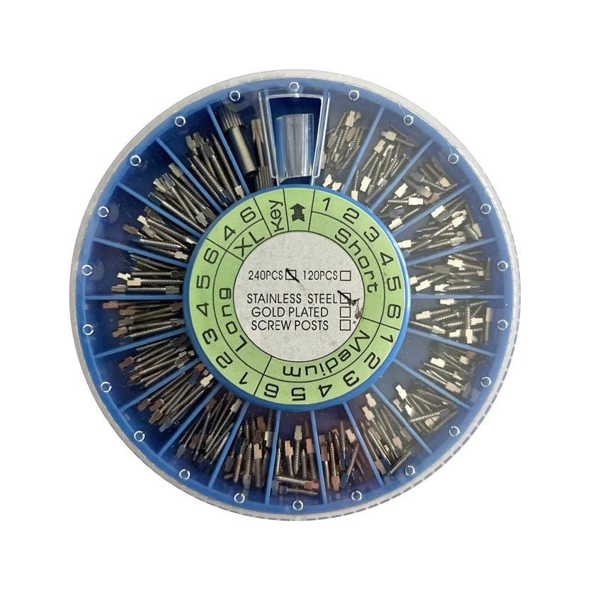ASİDENTDOCHEM1A2422-120PİVO ÇİVİSİ KÖK KANAL VİDASI SETİ (S-M-L-XL) ÇELİK