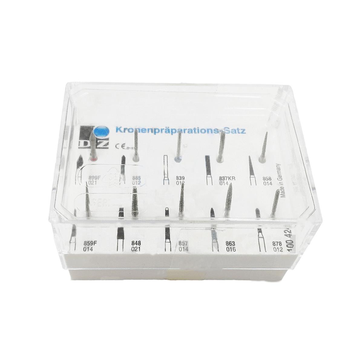 ASİDENTD+Z100424D+Z AERATÖR İÇİN ELMAS KRON KESİM HAZIRLAMA FREZ SET(10 ADET) 100424