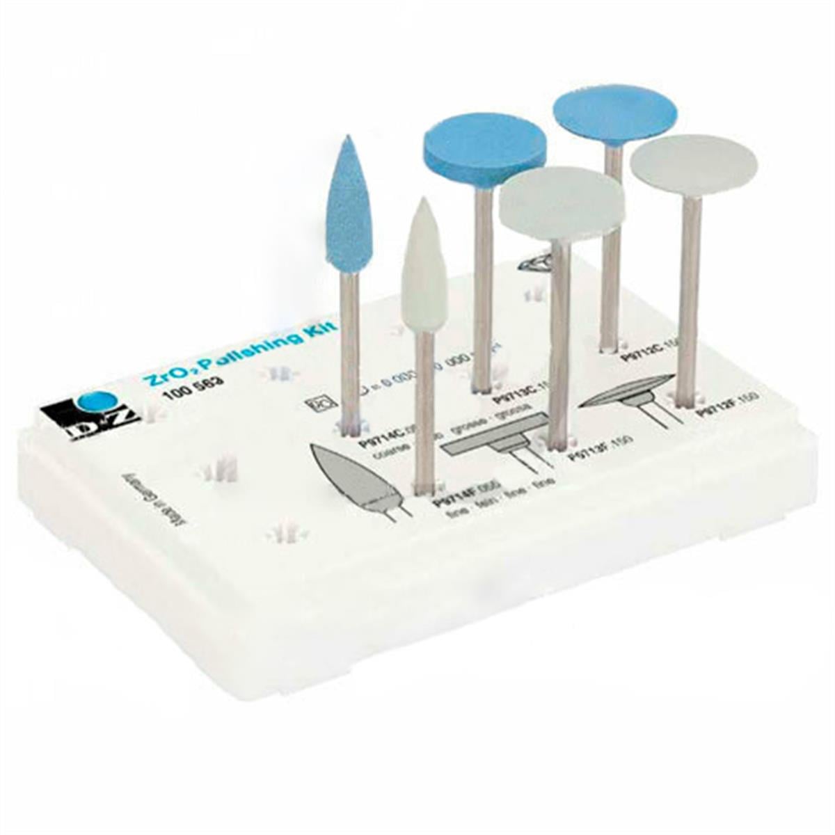 ASİDENTD+Z100562D+Z ZİRKON İÇİN POLİSAJ LASTİK SET 6 ADET PİYESEMEN 100562