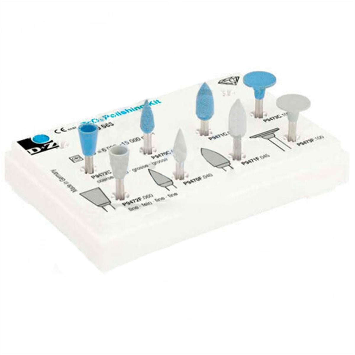 ASİDENTD+Z100563D+Z ZİRKON İÇİN POLİSAJ LASTİK SET 8 ADET ANGULDURUVA 100563