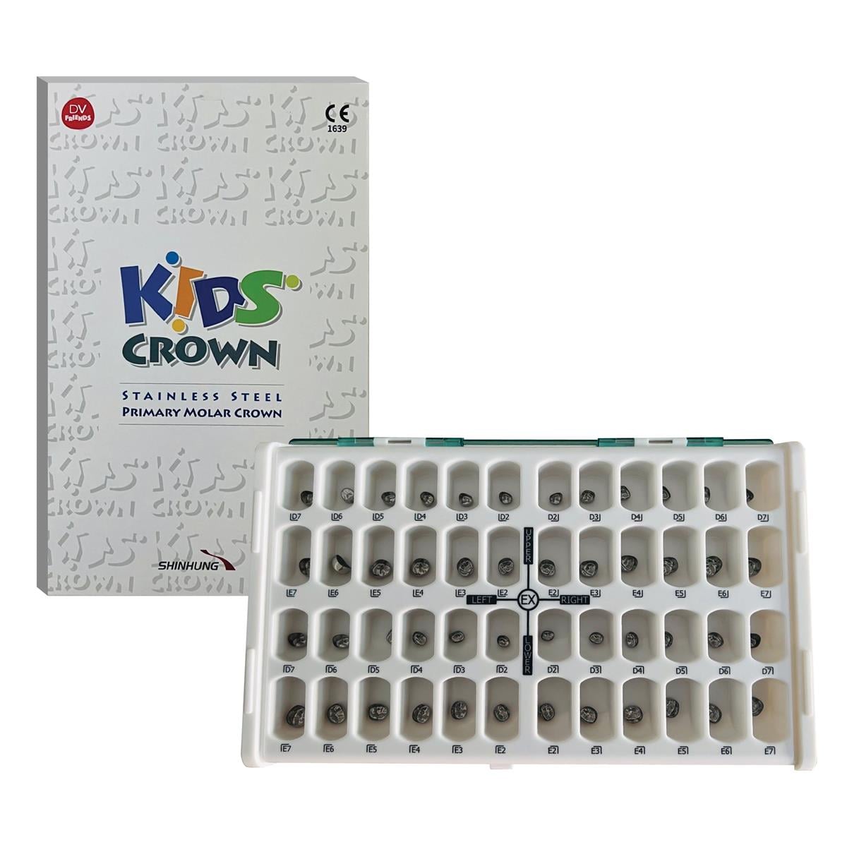 ASİDENTKİDS CROWNMOLAR SÜT DİŞİ INTRO KIT (48)KİDS CROWN PASLANMAZ ÇELİK KRON MOLAR SÜT DİŞİ INTRO KIT (48 ADET)