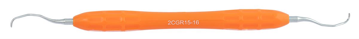 ASİDENTOSUNG(2CGR15-16)(2CGR15-16) Gracey Curette Stansard DÜZ SİLİKON SAPLI